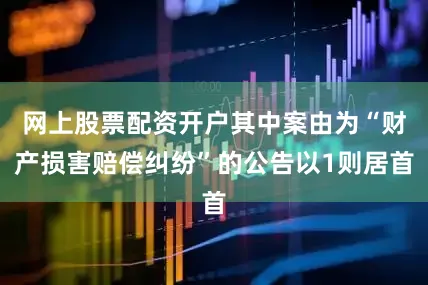 网上股票配资开户其中案由为“财产损害赔偿纠纷”的公告以1则居首